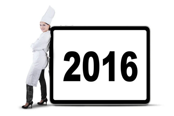 Chef indiano e numero 2016 — Foto Stock