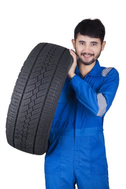 Studio yakışıklı mekanik kaldırma lastik