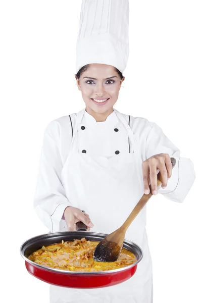 Chef cocinando para la cena —  Fotos de Stock