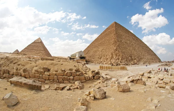 Giza Pyramid Complex Africa Egypt — Stock Photo, Image