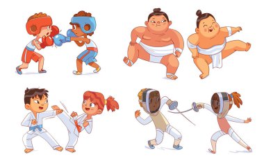 Dövüş sporu. Hazır ol. Boks, Sumo, Eskrim, Karate