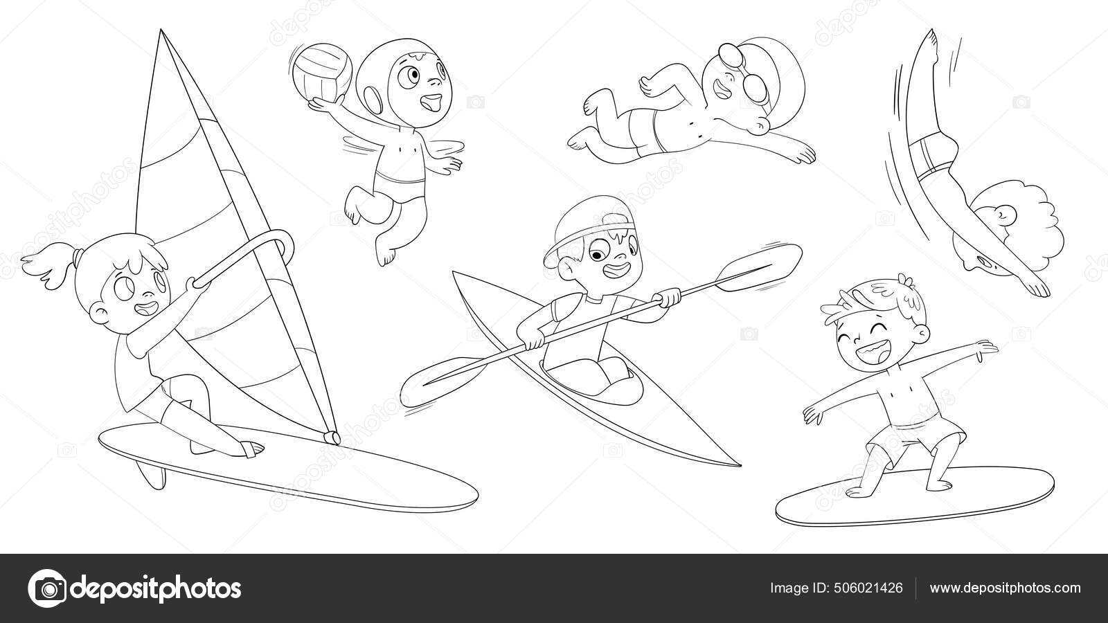 Desenhos para colorir de mergulho jogos olimpicos para colorir -pt