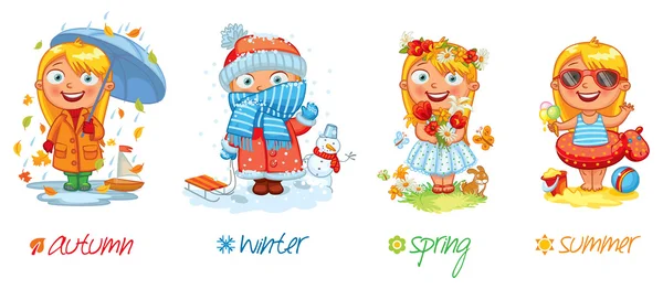 42+ Four Seasons Kids Cartoon Pictures