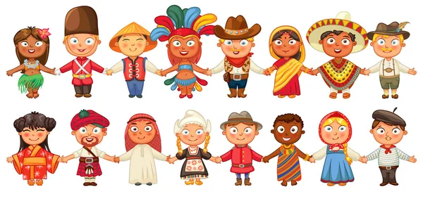 Multicultural character — Stock Vector