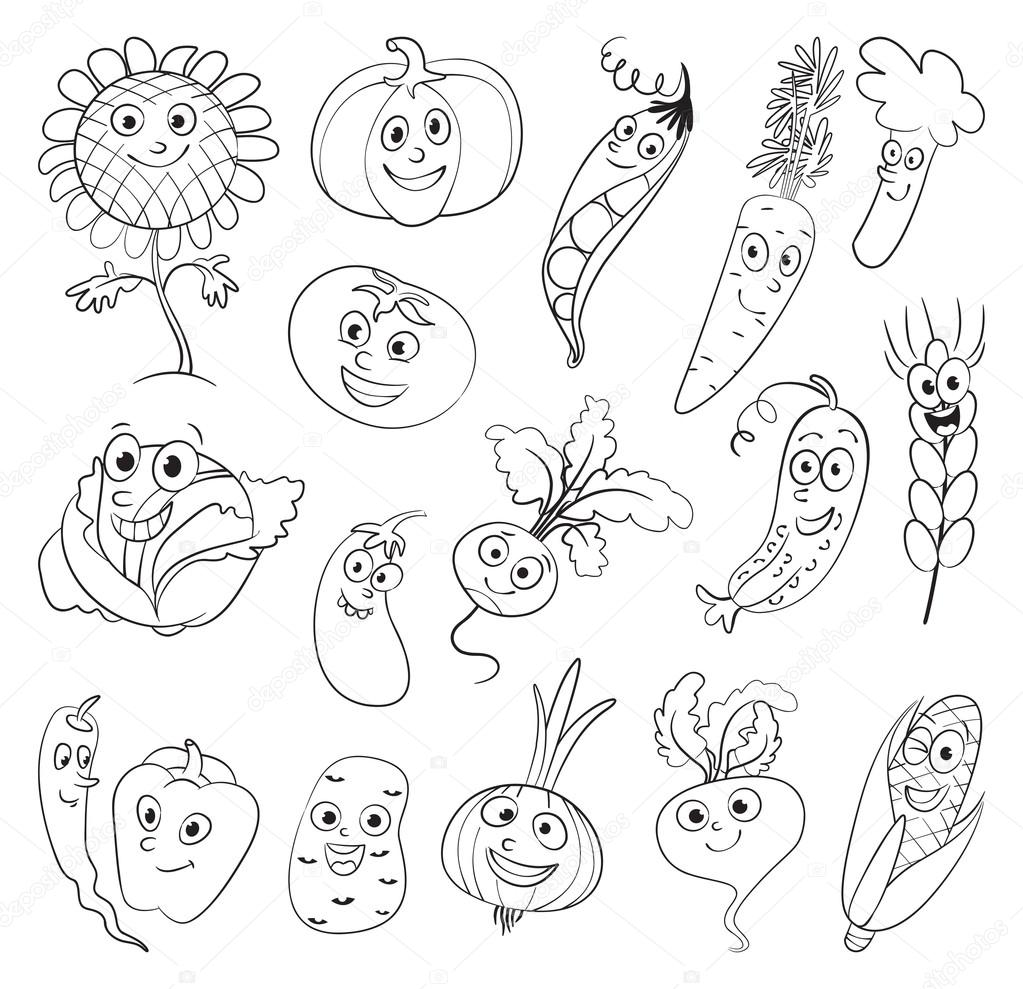 Vegetables. Funny cartoon character Stock Vector Image by ©kharlamova_lv #61095439 Vegetables. Funny cartoon character Stock Vector Image by ©kharlamova_lv #61095439