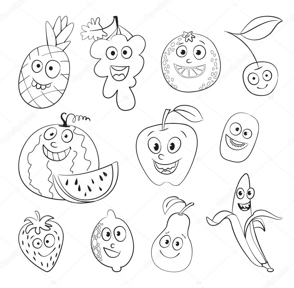 Fruit. Funny cartoon character Stock Vector Image by ©kharlamova_lv #61095459 Fruit. Funny cartoon character Stock Vector Image by ©kharlamova_lv #61095459