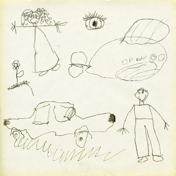 Children's drawings — Stock Photo, Image