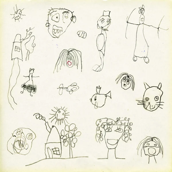 Children's drawings — Stock Photo, Image