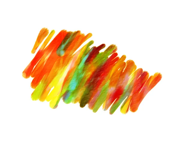 Macchie colorate con un pennello — Foto Stock