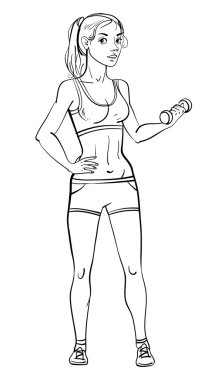 genç kızı spor salonunda