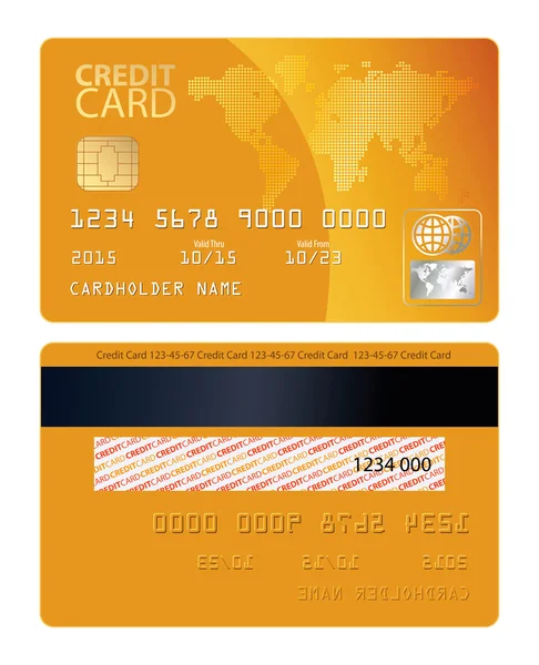 Creditcard. vectorillustratie — Stockvector