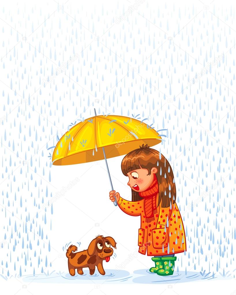 Protect pet from autumn rain Stock Vector Image by ©kharlamova_lv #94341348