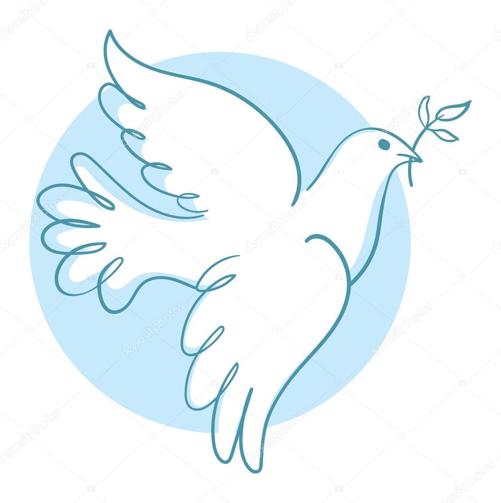 Peace dove. Vector illustration