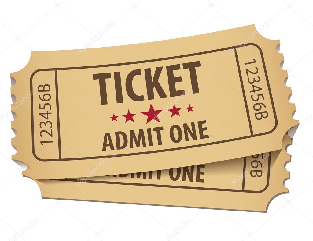 Cinema ticket. Vector illustration