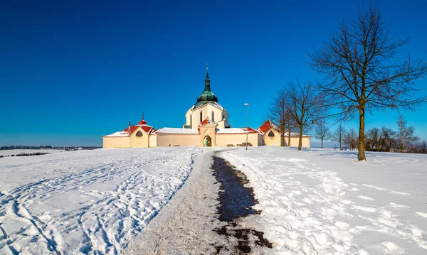 Eglise Saint Jean Nepomuk Sur Zelena Hora Montagne Verte Zdar — Photo