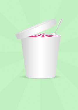 Dondurma plastik konteyner