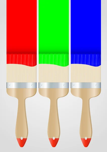 Paint brushes set — Stock Vector