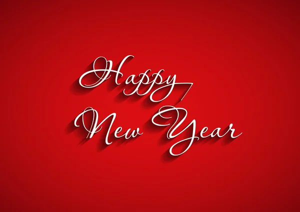 Hermoso diseño de texto elegante de feliz año nuevo, fácil editable — Vector de stock