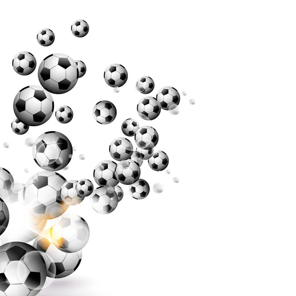 Fotboll isolerad på en vit bakgrund — Stock vektor