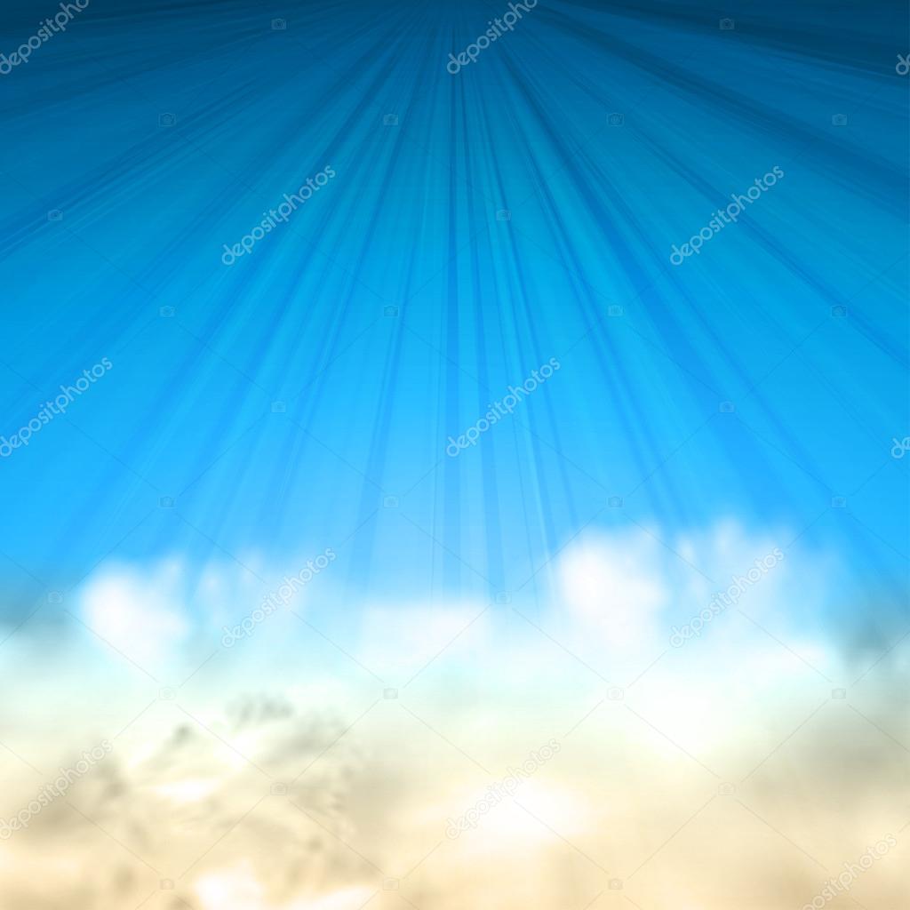 夏空背景イラスト簡単すべて編集可能 — ストックベクター © vectorguru