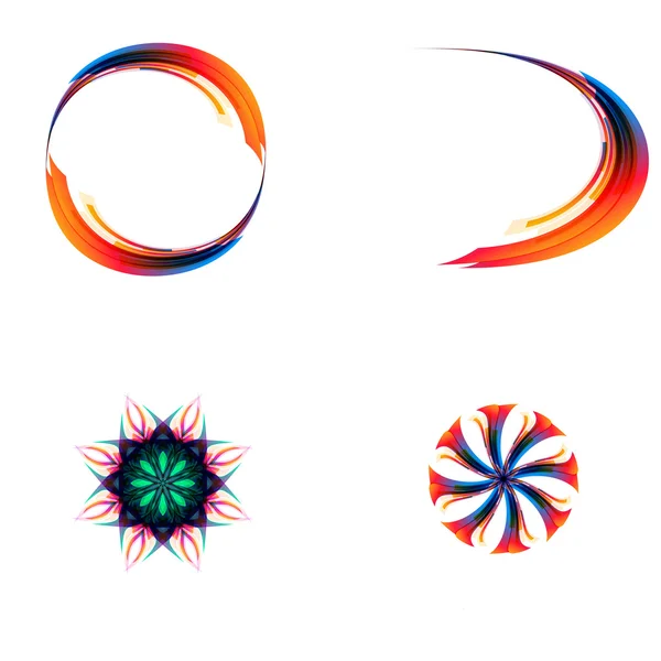 抽象的な光の色の背景ロゴ抽象的なビジネス技術 — ストックベクタ