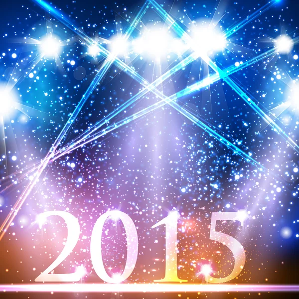 Happy new year 2015 celebration design, easy editable — Stock Vector