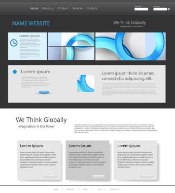 Modern web sitesi, kolay için şablon düzenlenebilir