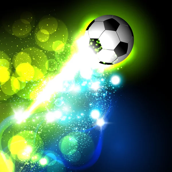 Ballon de football abstrait, facile tout modifiable — Image vectorielle