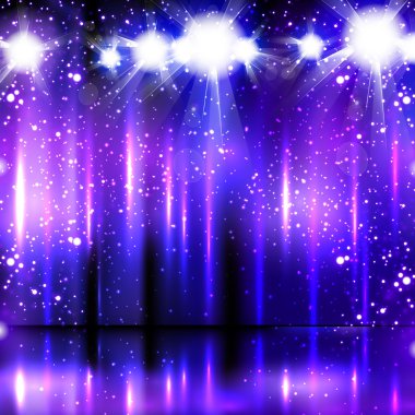 light party background, easy all editable clipart