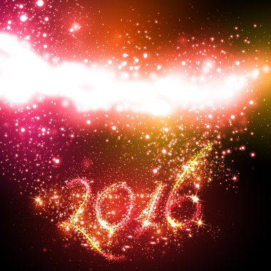 Mutlu yeni yıl 2016 kutlama arka kapak