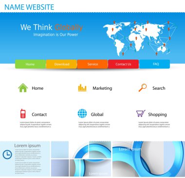 Web sitesi şablonu tasarımı kolay düzenlenebilir