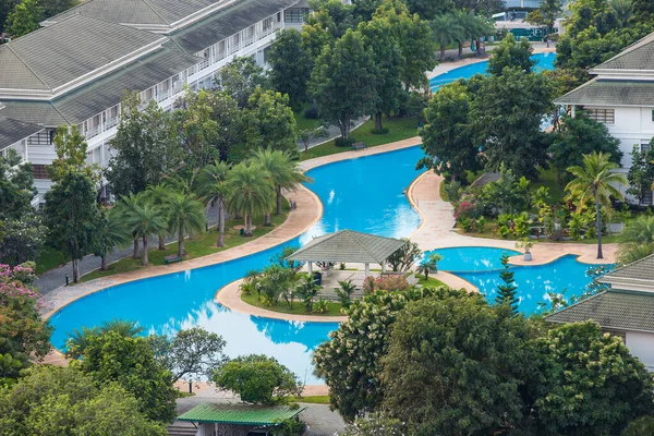 Hermosas Piscinas Hoteles Resorts — Foto de Stock