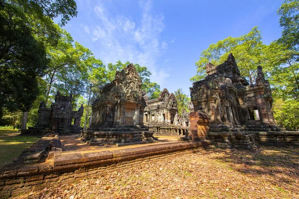 Castelo Redor Angkor Thom Pertence Império Khmer Localizado Centro Angkor — Fotografia de Stock