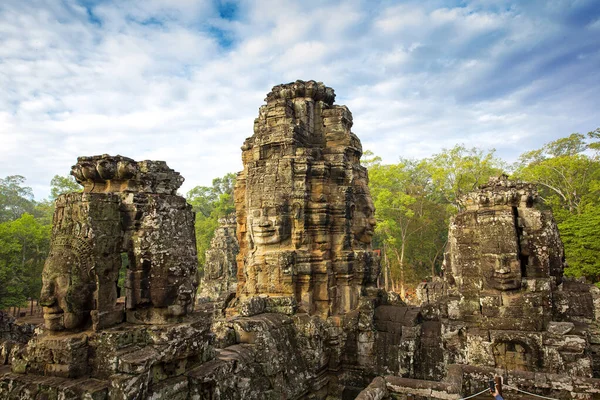 Bayon Castle Stone Castle Khmer Empire Located Center Angkor Thom — Stock Photo, Image