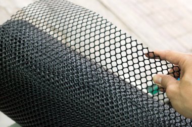 Güçlü dayanıklı plastik ağ ruloları.