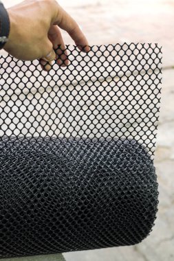 Güçlü dayanıklı plastik ağ ruloları.
