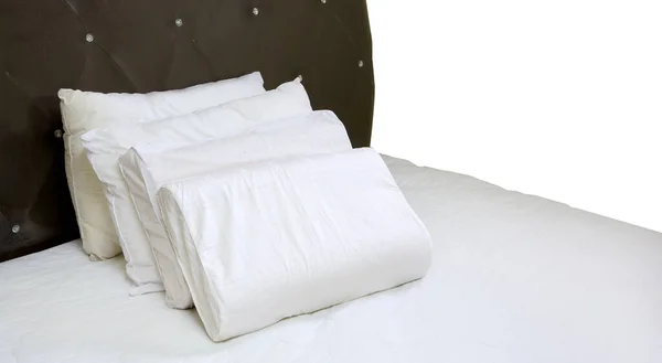 Bed Pillows White Background — ストック写真