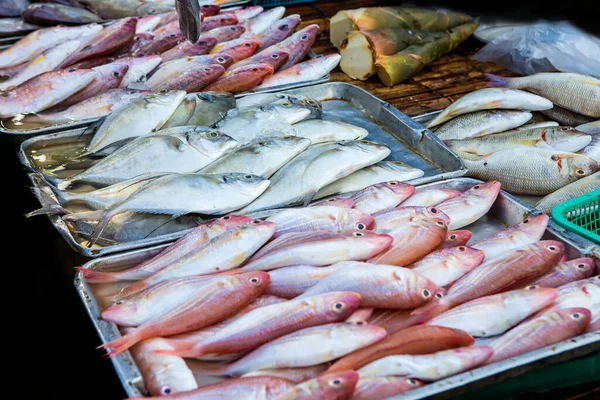 Морская Рыба Продается Рынке — стоковое фото