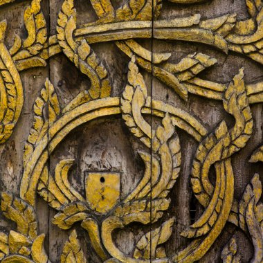 Tayland 'da ahşap desen