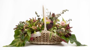 Güzel, klasik kurutulmuş çiçek buketleri..