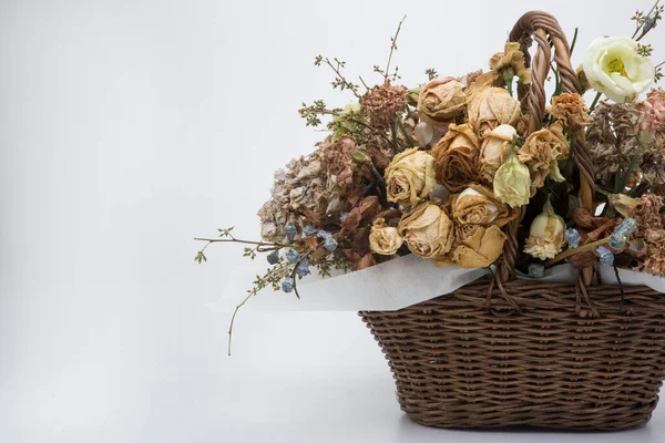 Beautiful Classic Dried Flowers Bouquets — Stock Photo, Image