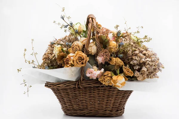 Beautiful classic dried flowers bouquets.