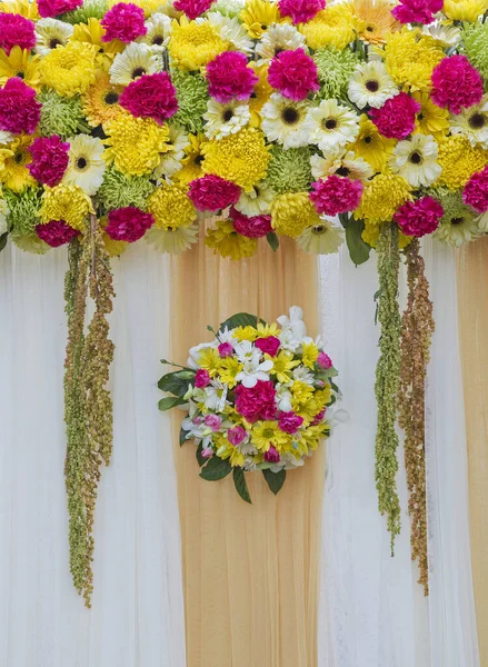 Květiny Zdobí Atmosféru Svatby — Stock fotografie