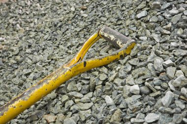 Taş yığını. inşaat için.