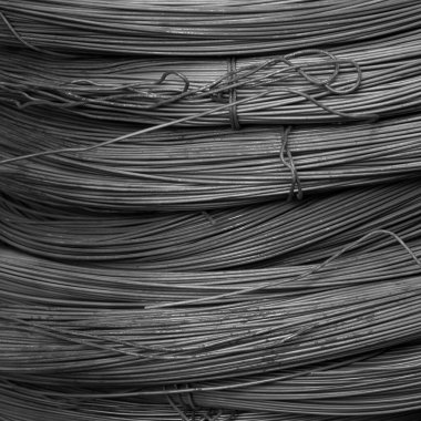 İnşaatta kullanılan çelik çubuklar.