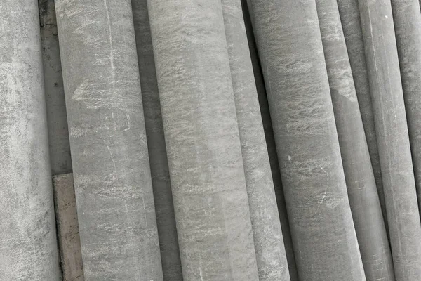 Cement Sewer Pipes Sold Building Materials Stores — Stock Photo, Image