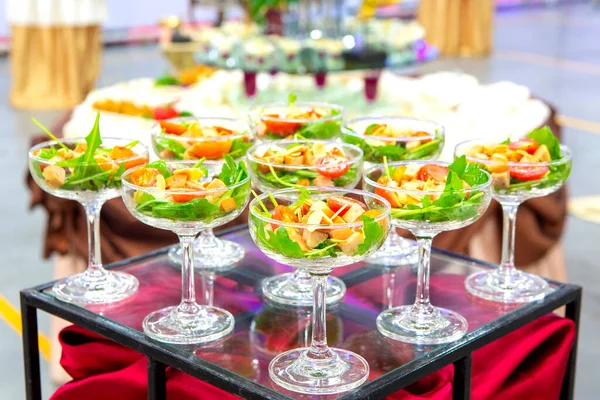 Tisch Bei Einer Buffet Restaurant Party — Stockfoto