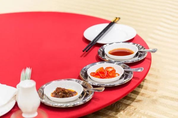 Смачний Апетит Китайському Столі Вечірці — стокове фото