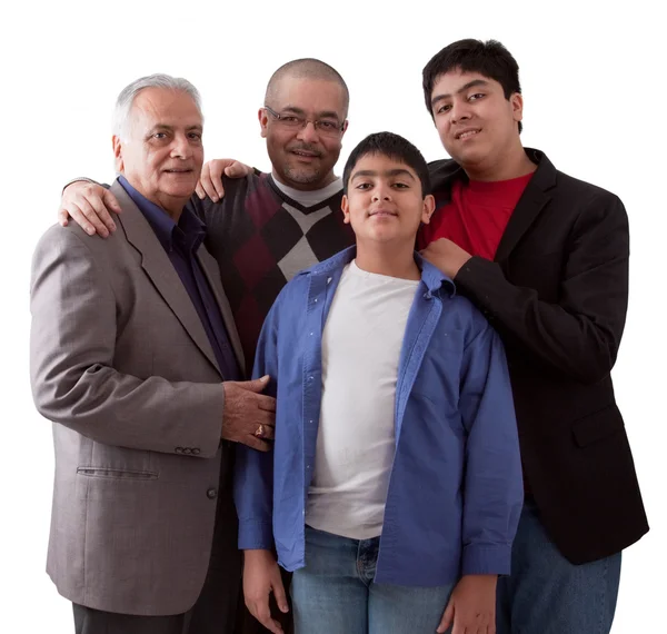 Tres generaciones de una familia india — Foto de Stock