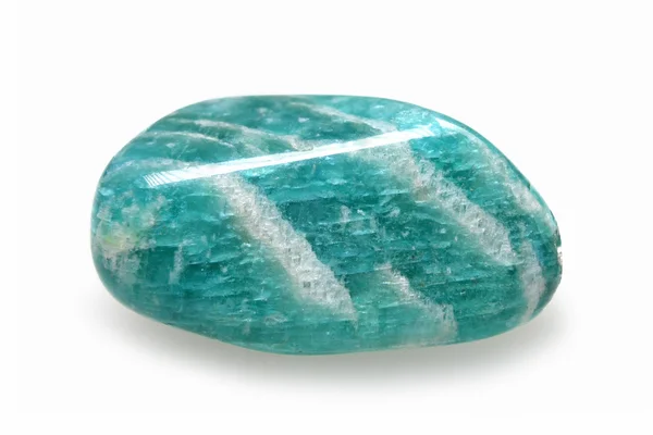 Amazonite on white — Stock Photo, Image